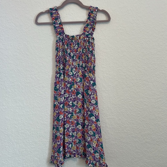 Faithfull the Brand Mid Summer Floral Crepe Mini Dress Size Small - Picture 4 of 10